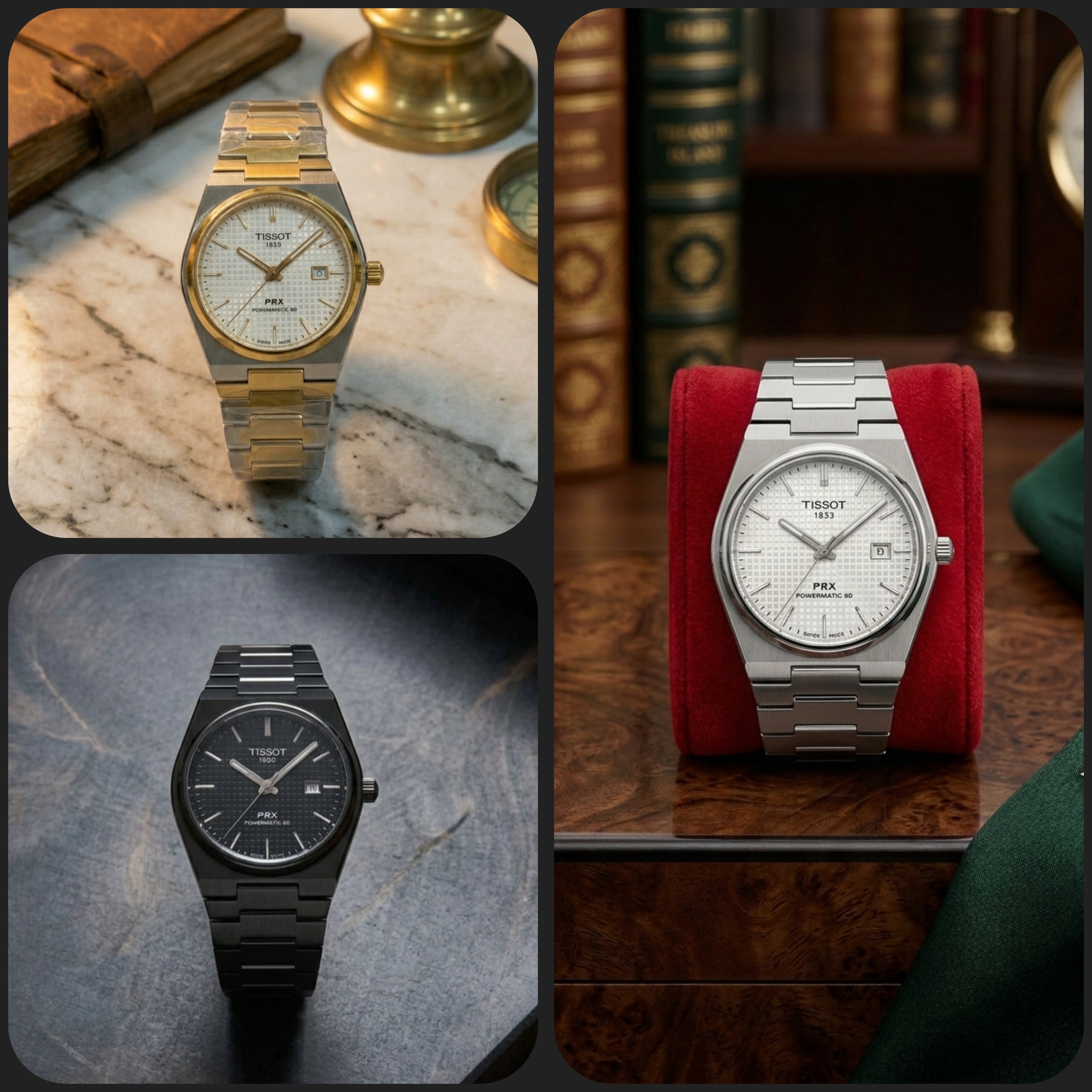 ساعت مچی زنانه تیسو TISSOT تقویم دار در 3 رنگ مختلف