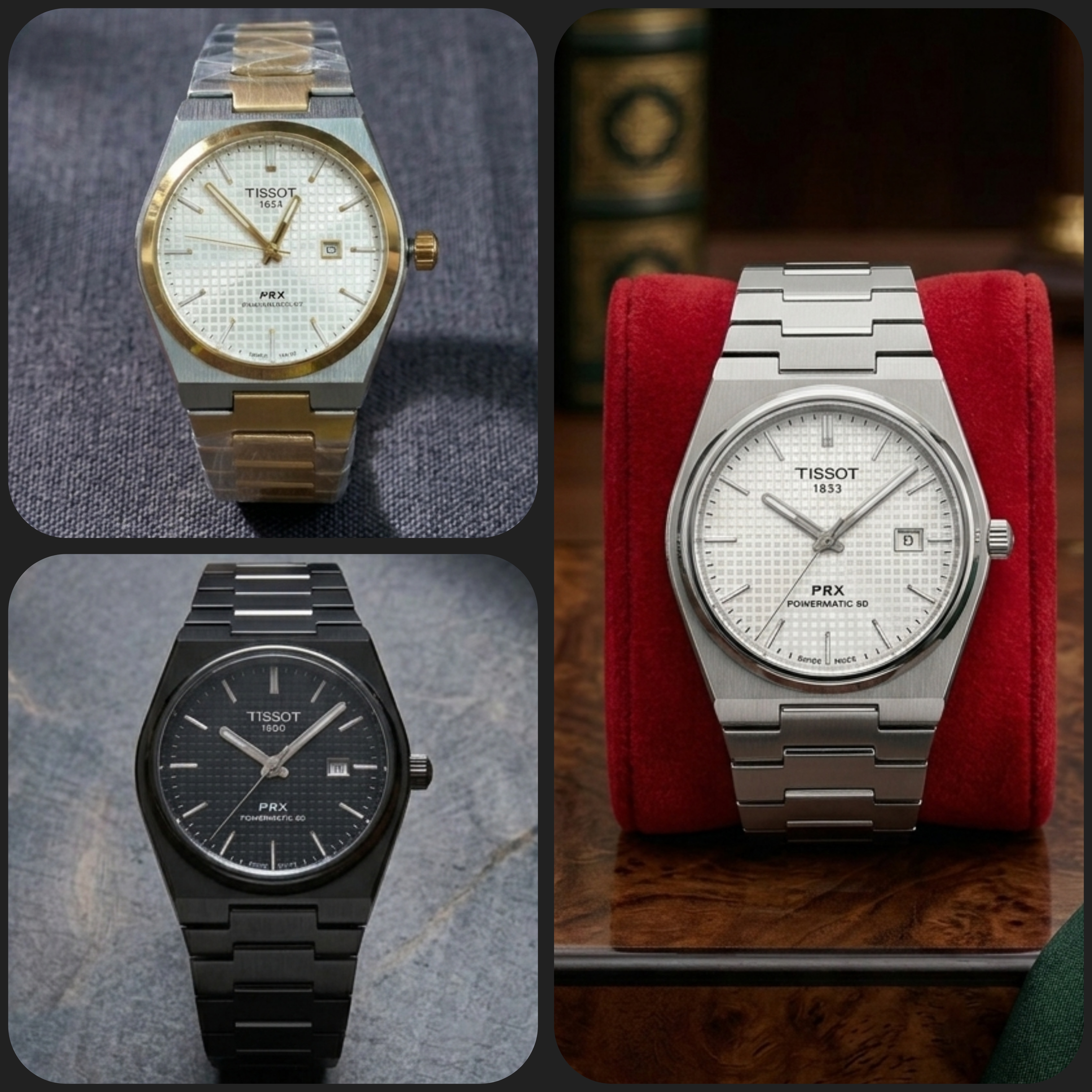 ساعت مچی مردانه تیسو TISSOT تقویم دار در 3 رنگ مختلف